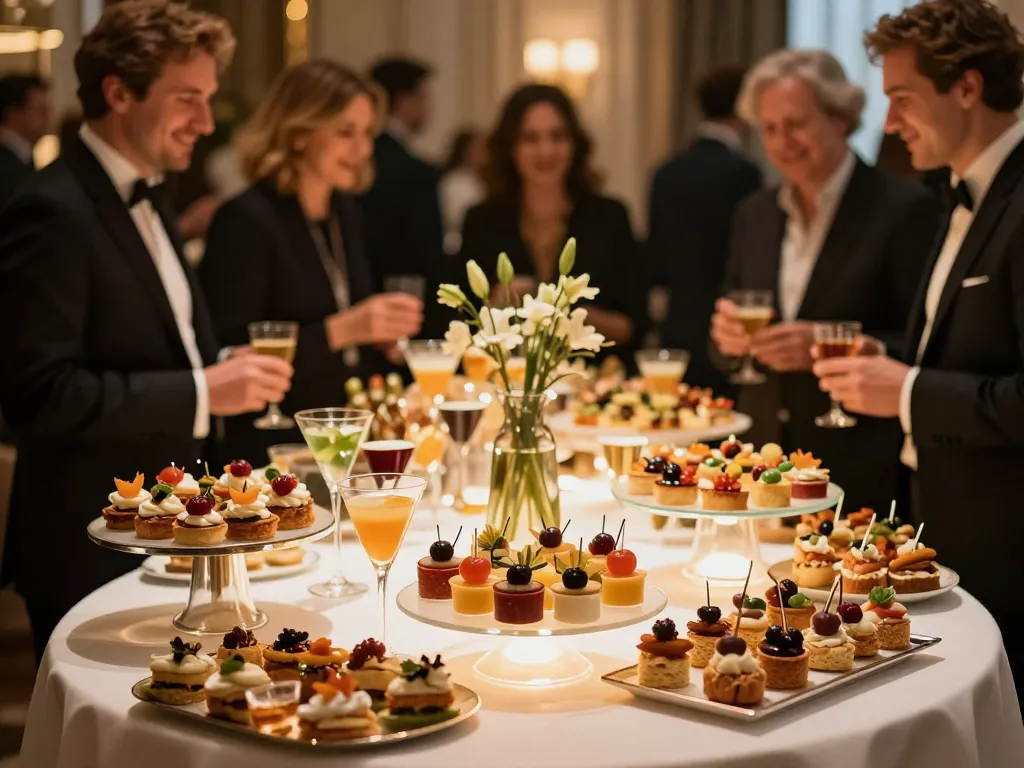 Buffet cocktail élégant à Lyon