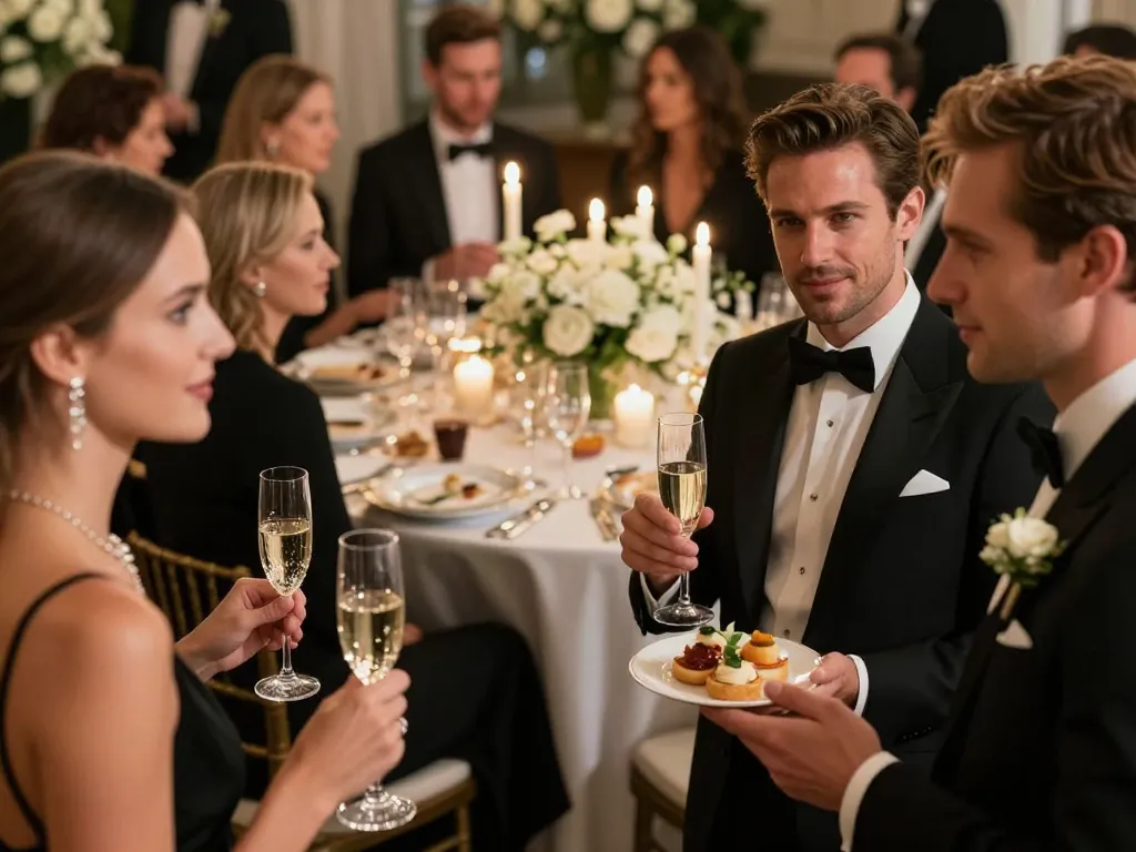 Dîner de gala assis